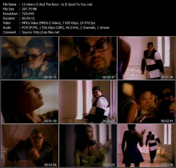 Heavy D And The Boyz video ”Is It Good To You” from dvd ”Wolfram Video 0924 Hot Video B. December 1991”