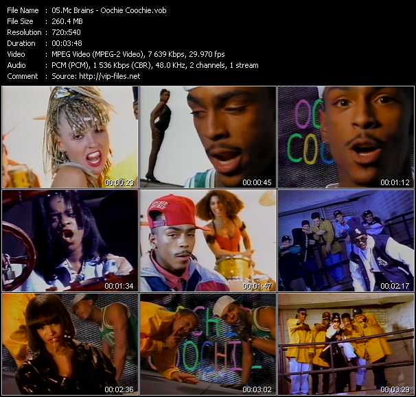 Mc Brains video ”Oochie Coochie” from dvd ”Wolfram Video 0943 Hot Video A. February 1992”