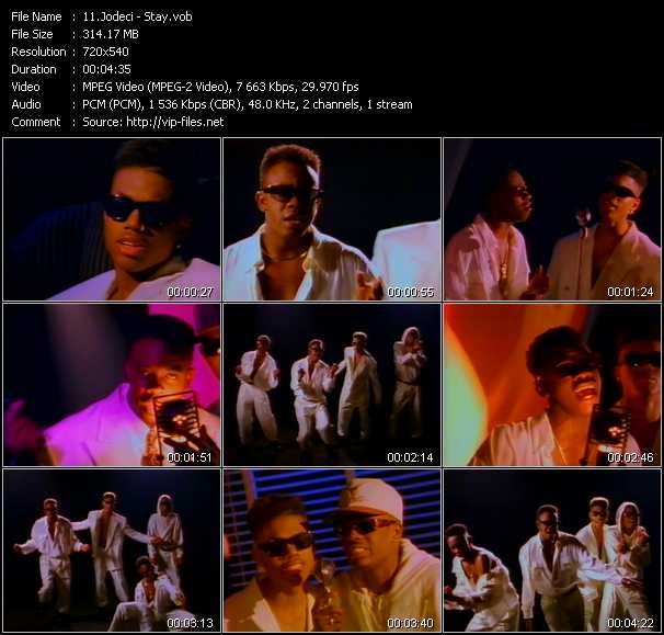 Jodeci video ”Stay” from dvd ”Wolfram Video 0944 Hot Video B. February 1992”