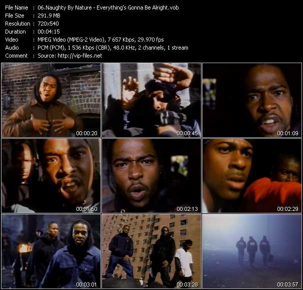 Naughty By Nature video ”Everything's Gonna Be Alright” from dvd ”Wolfram Video 0954 Hot Video B. March 1992”