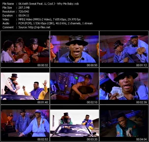 Keith Sweat Feat. LL Cool J video ”Why Me Baby?” from dvd ”Wolfram Video 0974 Hot Video B. May 1992”