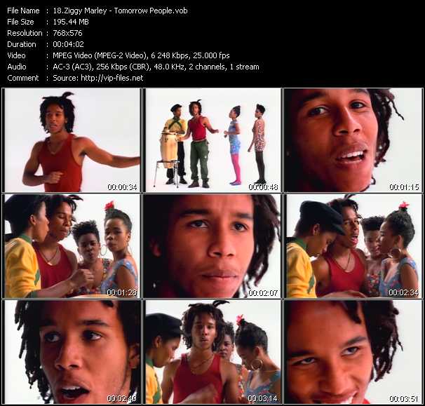 Ziggy Marley video ”Tomorrow People” from dvd ”Where Were You? 80's Vol.3”