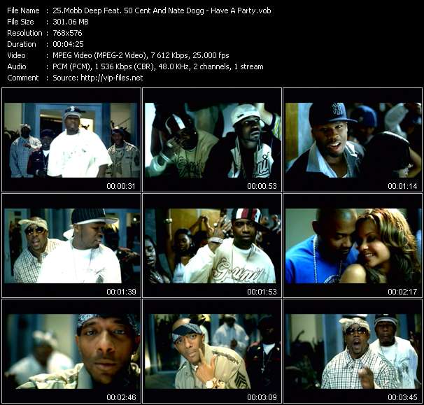 Mobb Deep Feat. 50 Cent And Nate Dogg video ”Have A Party” from dvd ”MixMash Espanol June 2006”