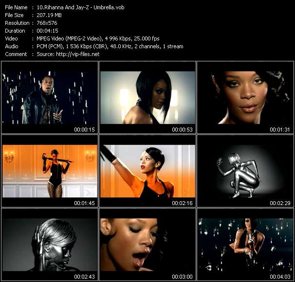 Rihanna And Jay-Z video ”Umbrella” from dvd ”MixMash Espanol June 2007”