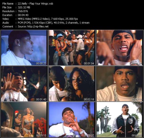 Nelly video ”Flap Your Wings” from dvd ”MixMash Italiano January 2005”