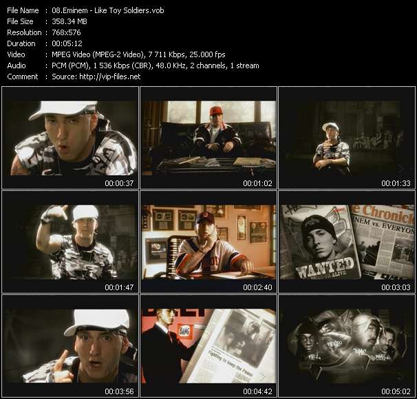 Eminem video ”Like Toy Soldiers” from dvd ”MixMash Italiano February 2005”