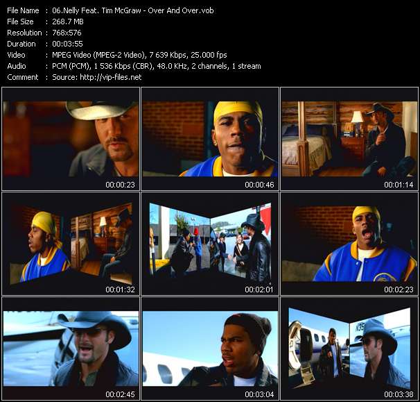 Nelly Feat. Tim McGraw video ”Over And Over” from dvd ”MixMash Italiano March 2005”