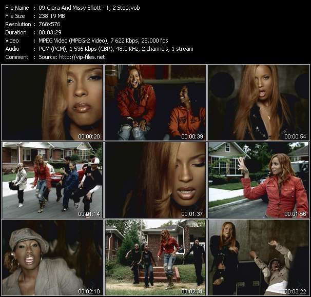 Ciara And Missy Elliott video ”1, 2 Step” from dvd ”MixMash Italiano March 2005”