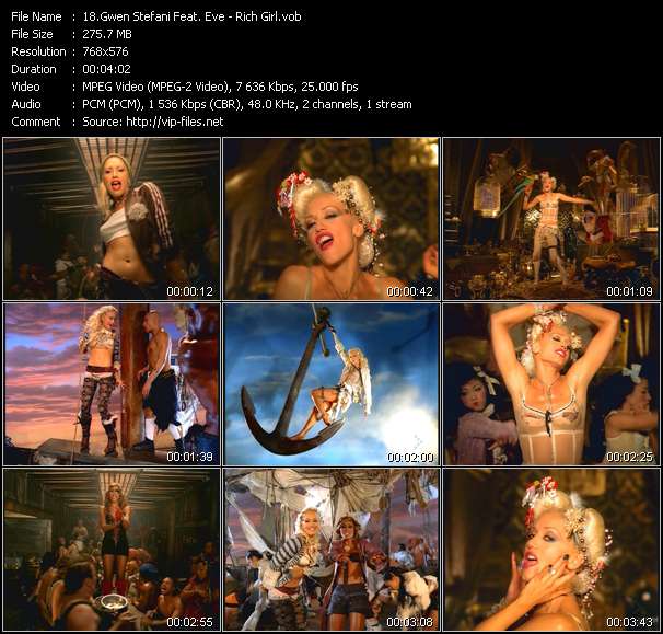 Gwen Stefani Feat. Eve video ”Rich Girl” from dvd ”MixMash Italiano March 2005”