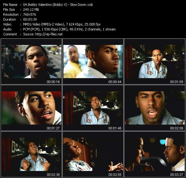 Bobby Valentino (Bobby V) video ”Slow Down” from dvd ”MixMash Italiano May 2005”