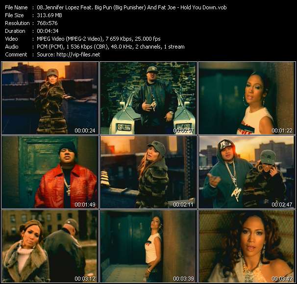 Jennifer Lopez Feat. Big Pun (Big Punisher) And Fat Joe video ”Hold You Down” from dvd ”MixMash Italiano May 2005”