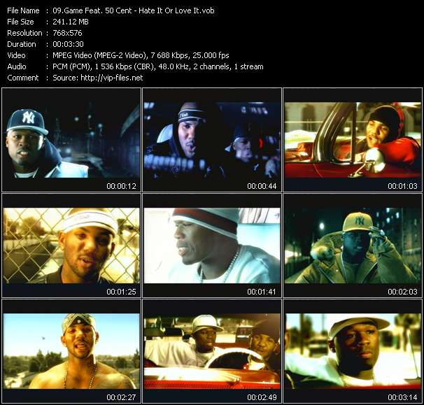 Game Feat. 50 Cent video ”Hate It Or Love It” from dvd ”MixMash Italiano May 2005”