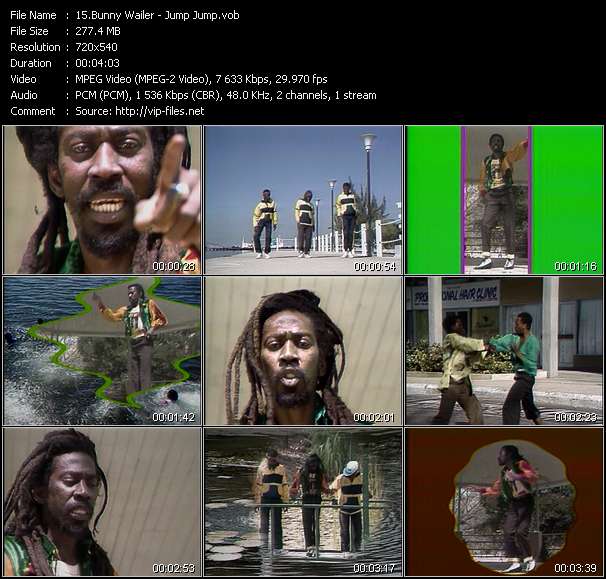 Bunny Wailer video ”Jump Jump” from dvd ”Rock America February 1986”