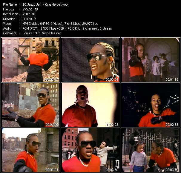 Jazzy Jeff video ”King Heroin” from dvd ”Rock America Dance April 1985”