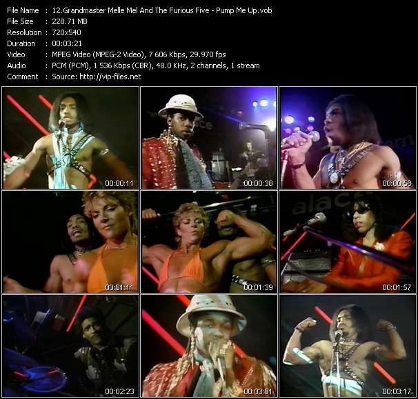 Grandmaster Melle Mel And The Furious Five video ”Pump Me Up” from dvd ”Rock America Dance April 1985”