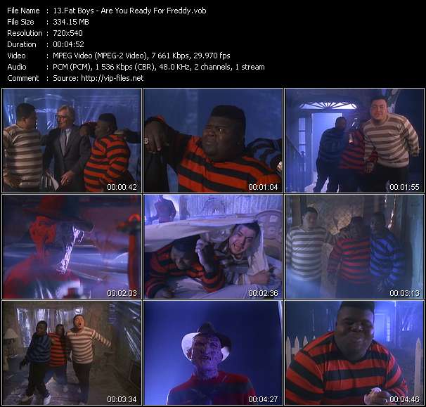 Fat Boys video ”Are You Ready For Freddy” from dvd ”Rock America Mainstream September 1988”