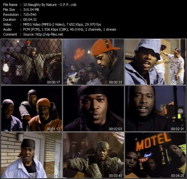 Naughty By Nature video ”O.P.P.” from dvd ”Telegenics Number 100B. Urban. July 1991”