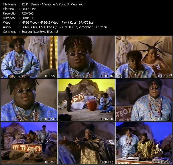 Pm Dawn video ”A Watcher's Point Of View” from dvd ”Telegenics Number 101B. Urban. August 1991”