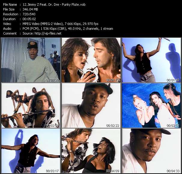 Jimmy Z Feat. Dr. Dre video ”Funky Flute” from dvd ”Telegenics Number 103B. Urban. October 1991”