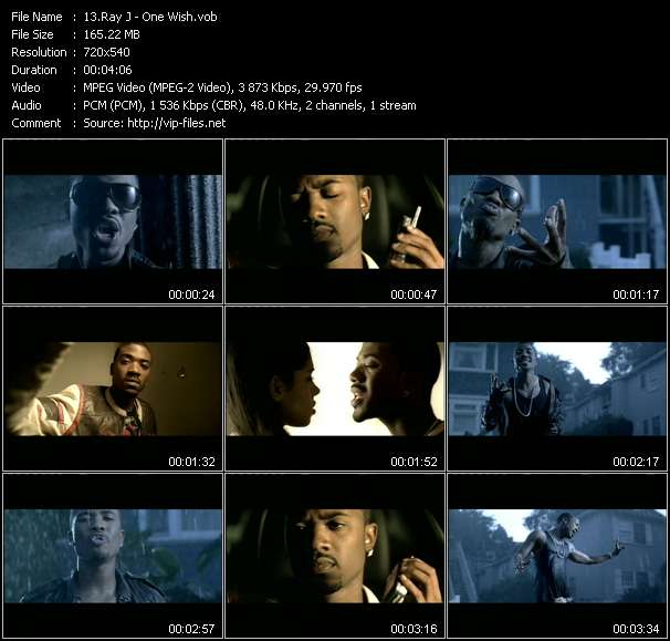 Ray J video ”One Wish” from dvd ”Top Hits USA Video VH-41 April 2006”