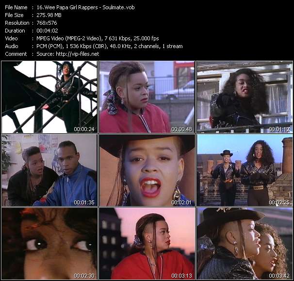 Wee Papa Girl Rappers video ”Soulmate” from dvd ”The Video Pool UK January 1989”