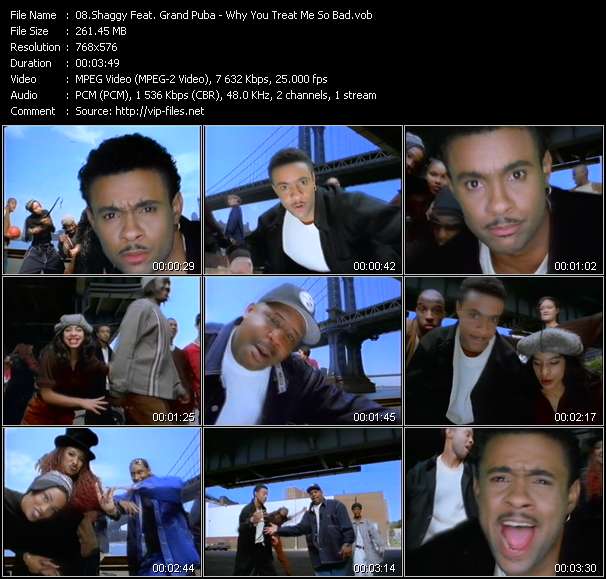 Shaggy Feat. Grand Puba video ”Why You Treat Me So Bad” from dvd ”The Video Pool UK February 1996”