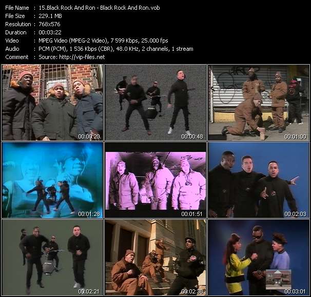 Black, Rock And Ron video ”Black, Rock And Ron” from dvd ”The Video Pool UK April 1989”