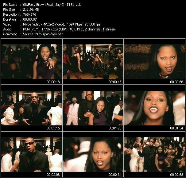 Foxy Brown Feat. Jay-Z video ”I'll Be” from dvd ”The Video Pool UK July 1997”