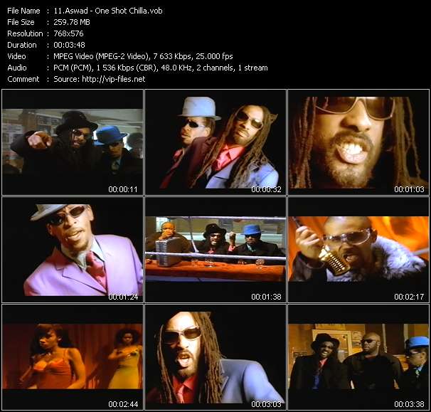 Aswad video ”One Shot Chilla” from dvd ”The Video Pool UK July 1997”