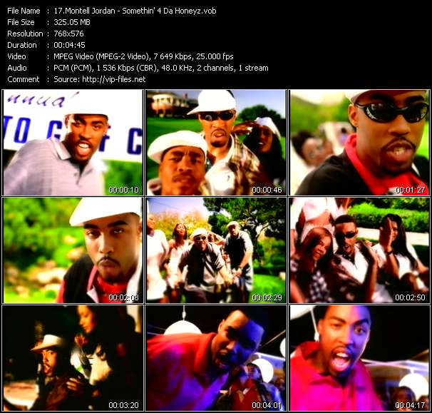 Montell Jordan video ”Somethin' 4 Da Honeyz” from dvd ”The Video Pool UK September 1995”