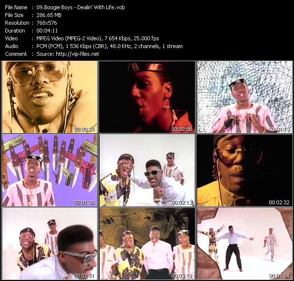 Boogie Boys video ”Dealin' With Life” from dvd ”The Video Pool UK October 1986”