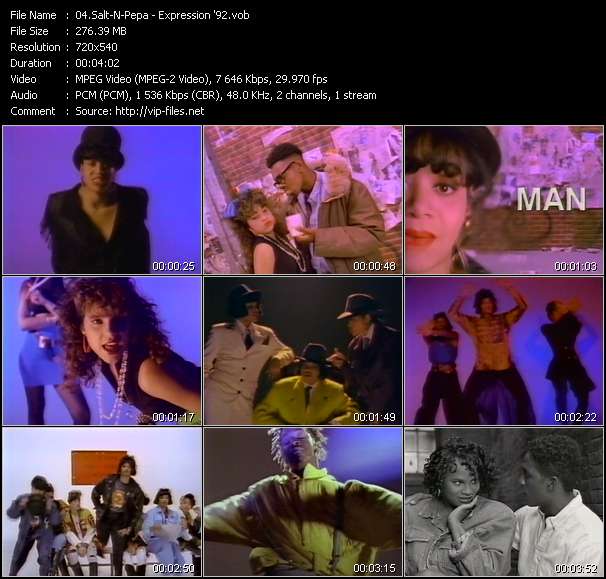 Salt-N-Pepa video ”Expression '92” from dvd ”Wolfram Video 0992 Hot Video A. June 1992”