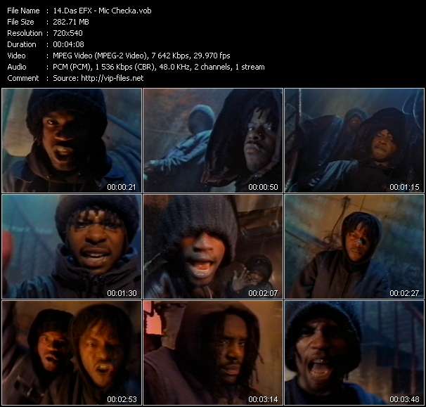 Das EFX video ”Mic Checka” from dvd ”Wolfram Video 1023 Hot Video B. September 1992”