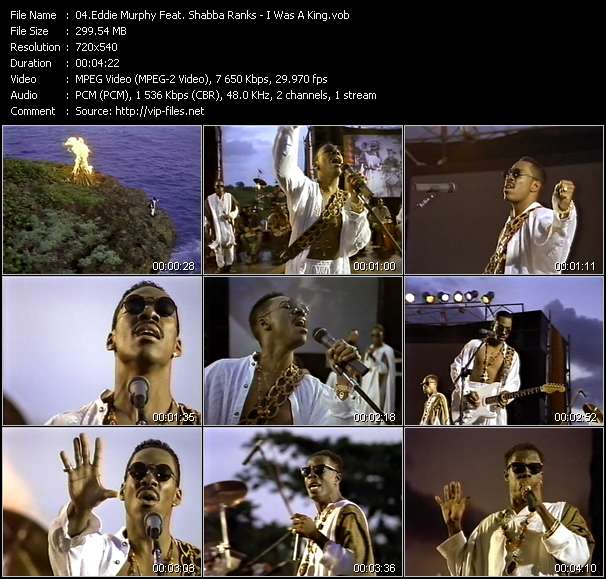 Eddie Murphy Feat. Shabba Ranks video ”I Was A King” from dvd ”Wolfram Video 1062 Hot Video A. January 1993”