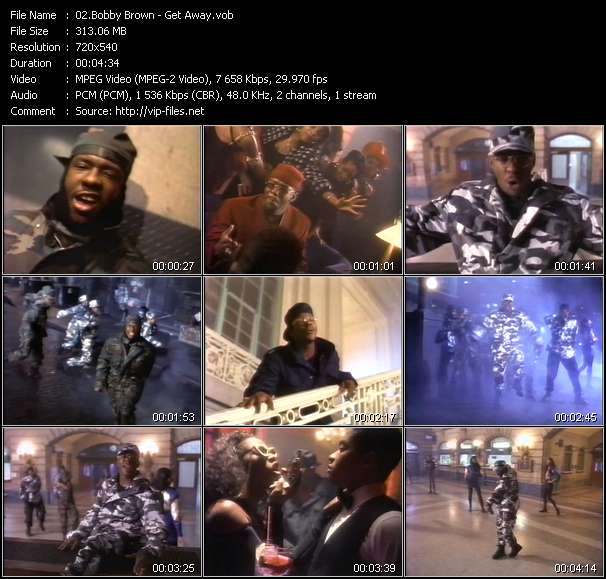 Bobby Brown video ”Get Away” from dvd ”Wolfram Video 1072 Hot Video A. February 1993”