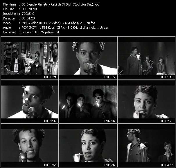 Digable Planets video ”Rebirth Of Slick (Cool Like Dat)” from dvd ”Wolfram Video 1072 Hot Video A. February 1993”