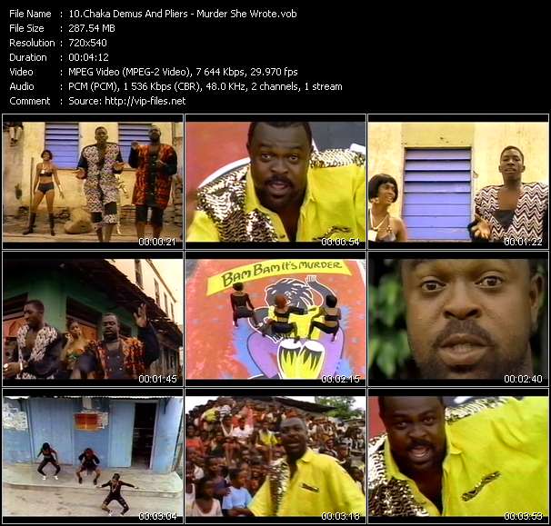 Chaka Demus And Pliers video ”Murder She Wrote” from dvd ”Wolfram Video 1072 Hot Video A. February 1993”