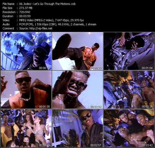 Jodeci video ”Let's Go Through The Motions” from dvd ”Wolfram Video 1113 Hot Video B. May 1993”