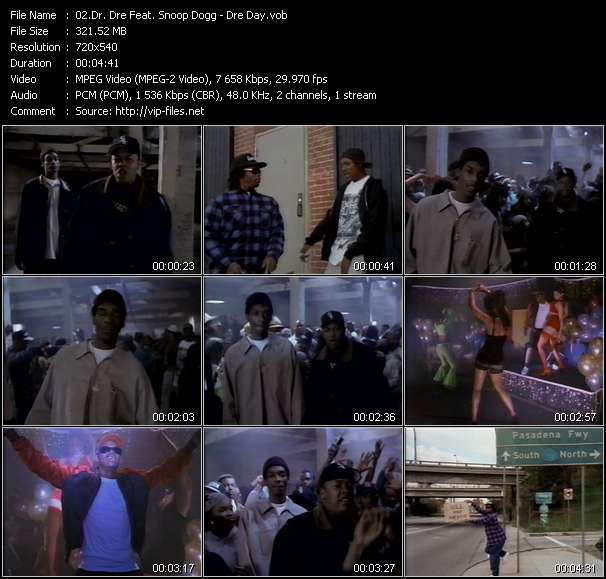 Dr. Dre Feat. Snoop Dogg video ”Dre Day” from dvd ”Wolfram Video 1132 Hot Video A. July 1993”