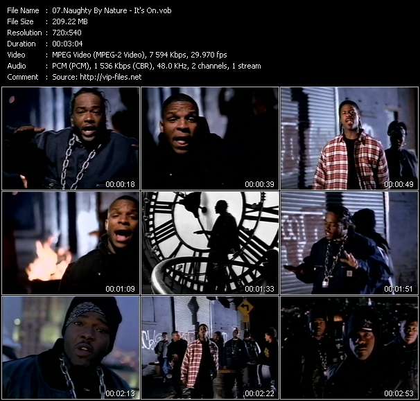 Naughty By Nature video ”It's On” from dvd ”Wolfram Video 1132 Hot Video A. July 1993”