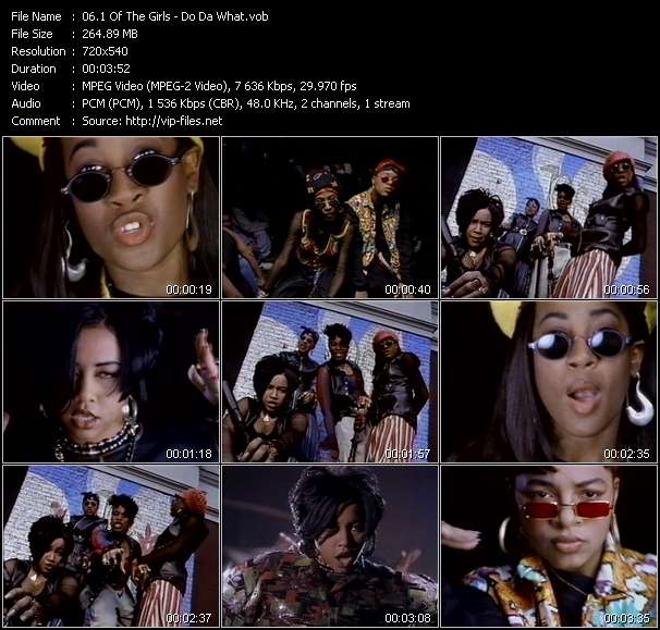 1 Of The Girls video ”Do Da What” from dvd ”Wolfram Video 1133 Hot Video B. July 1993”