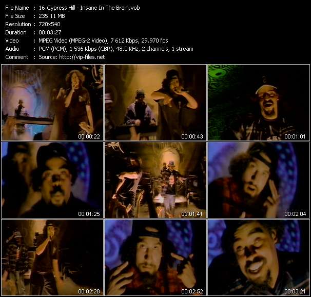 Cypress Hill video ”Insane In The Brain” from dvd ”Wolfram Video 1143 Hot Video B. August 1993”