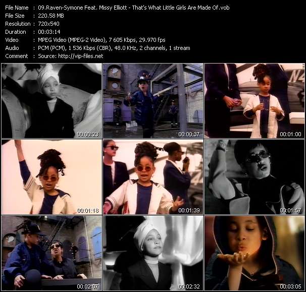 Raven-Symone Feat. Missy Elliott video ”That's What Little Girls Are Made Of” from dvd ”Wolfram Video 1152 Hot Video A. September 1993”