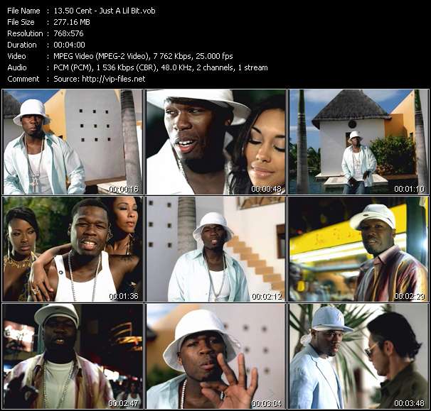 50 Cent video ”Just A Lil Bit” from dvd ”MixMash Dance June 2005”