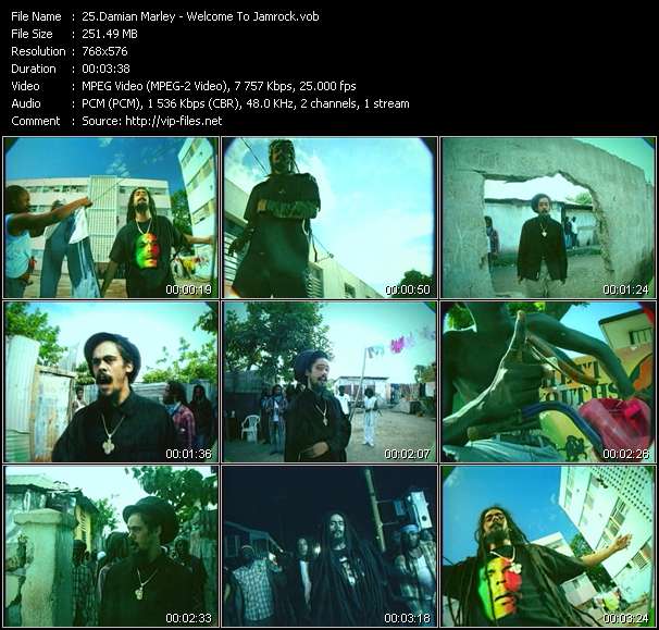 Damian Marley video ”Welcome To Jamrock” from dvd ”MixMash Dance September 2005”