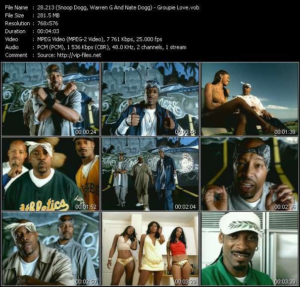 213 (Snoop Dogg, Warren G And Nate Dogg) video ”Groupie Love” from dvd ”MixMash Dance September 2005”