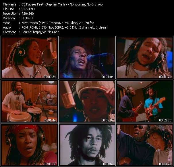 Fugees Feat. Stephen Marley video ”No Woman, No Cry” from dvd ”Island Sounds Vol.2”