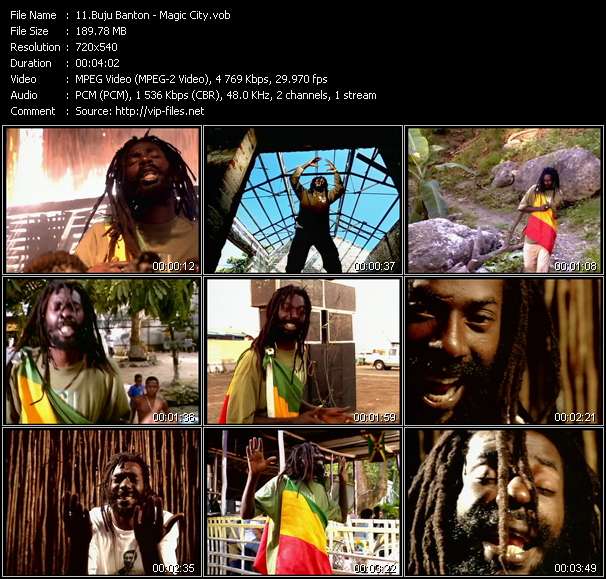 Buju Banton video ”Magic City” from dvd ”Island Sounds Vol.2”