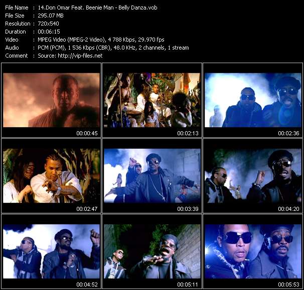 Don Omar Feat. Beenie Man video ”Belly Danza” from dvd ”Island Sounds Vol.2”