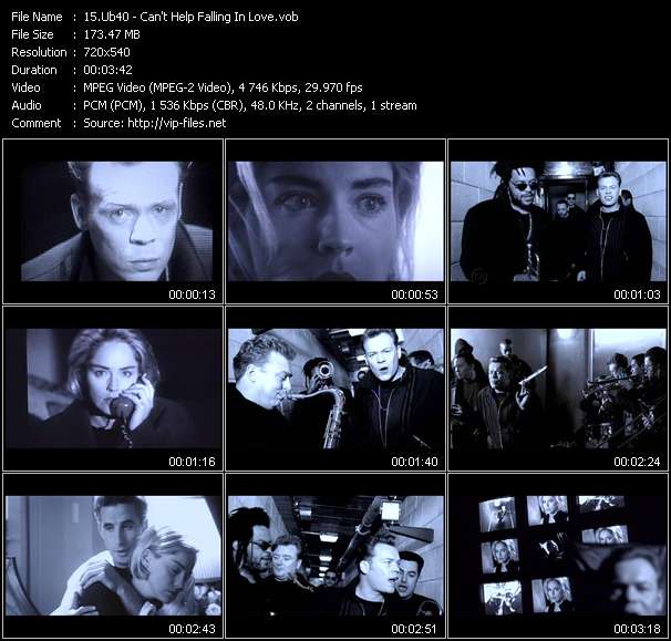 Ub40 video ”Can't Help Falling In Love” from dvd ”Island Sounds Vol.2”